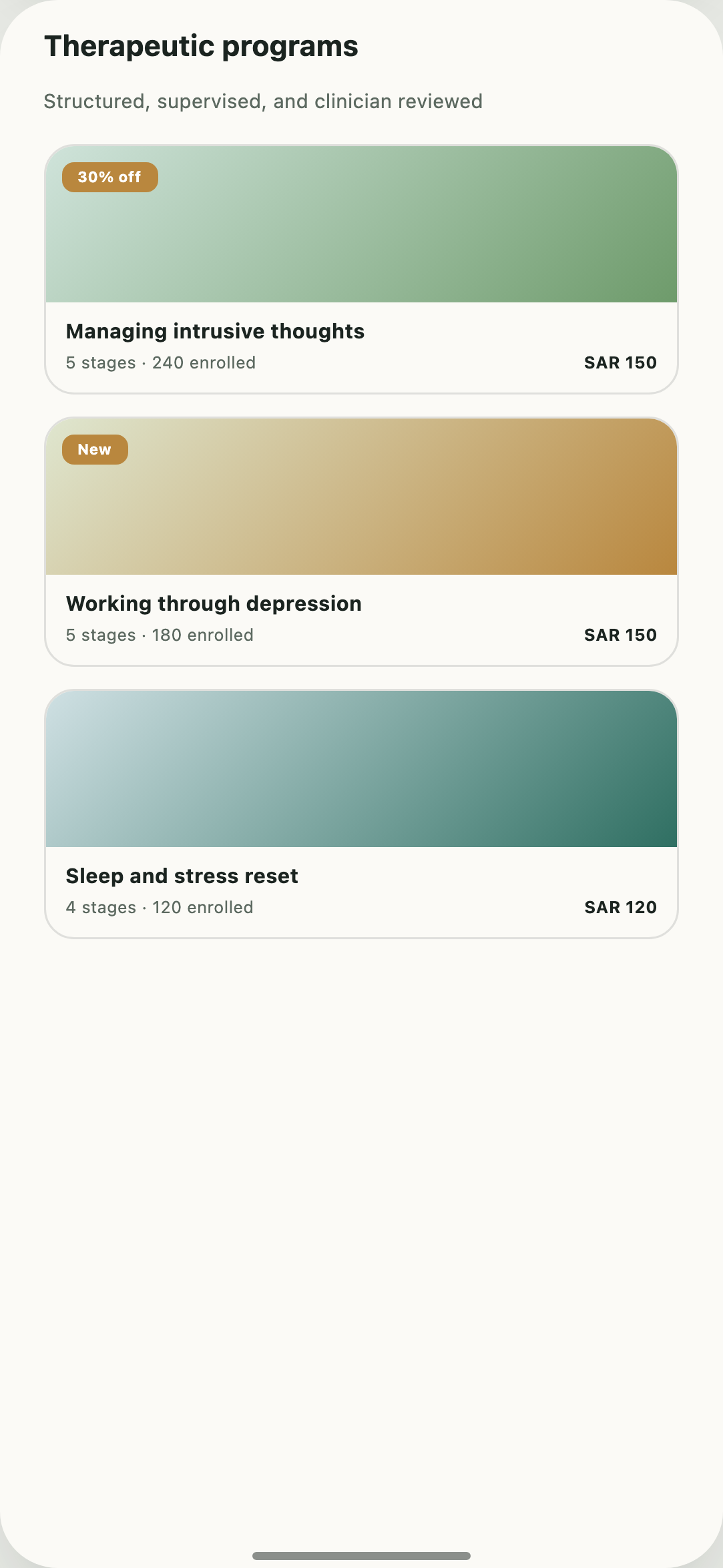 Mental Health Care Platform screen 3