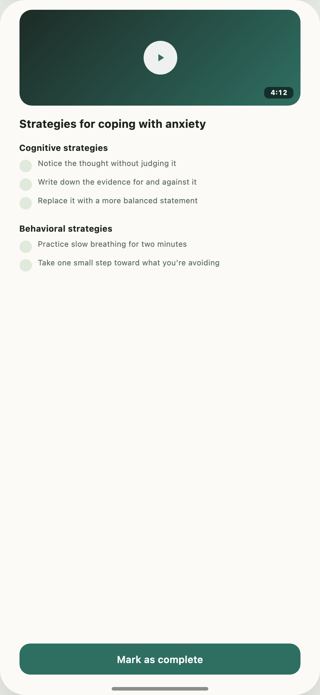 Mental Health Care Platform screen 9